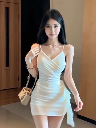 辣妹女装纯欲时尚网纱流苏吊带内搭连衣裙修身显瘦性感夜场包臀裙#辣妹穿搭 #网纱裙 #修身显瘦 #包臀裙