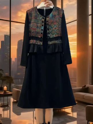 #早秋穿搭 #大码女装#微胖穿搭 #气质套装#洋气套装