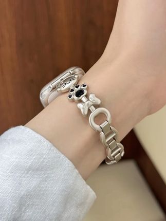 适用荣耀手表2i表带原创猫咪金属链条荣耀手表5/4表带女生#华为表带#荣耀表带#小米表带#表带#oppo表带