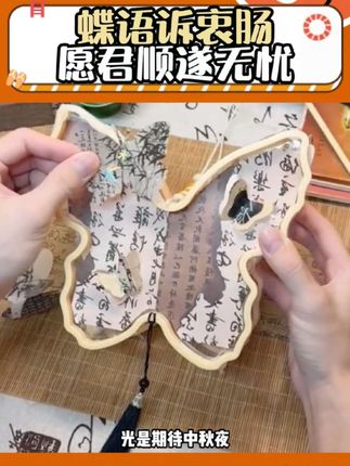 #中秋 #仙女必备 #水墨蝴蝶灯