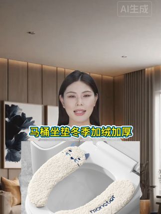 马桶坐垫冬季加绒加厚保暖秋冬家用马桶贴四季通用坐便套马桶垫子#马桶垫 #坐垫 #坐垫套 #马桶垫子 #四季通用