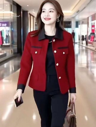 早春小香风外套女小个子2025新款爆款时尚洋气百搭休闲夹克衫上衣