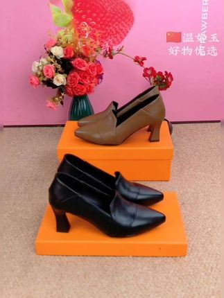 真皮轻盈舒适软底气质高跟鞋女 #软底软面穿上超舒服 #好穿不累脚 #真皮女鞋 #高跟鞋#通勤工作鞋