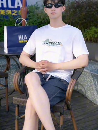 海澜之家凉感情侣宽松时尚潮流短袖T恤~#品质男装 #海澜之家 #百搭t恤