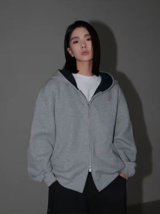 460G重磅拼色开衫卫衣男女同款连帽宽松休闲外套百搭运动情侣长袖 #连帽卫衣 #保暖又好看  #多个颜色可选  #春秋冬三季都能穿