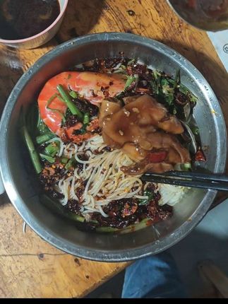 在菜场里这样一通捡 你就可以得到这样一碗羊肉粉 #菜场 #记录生活
