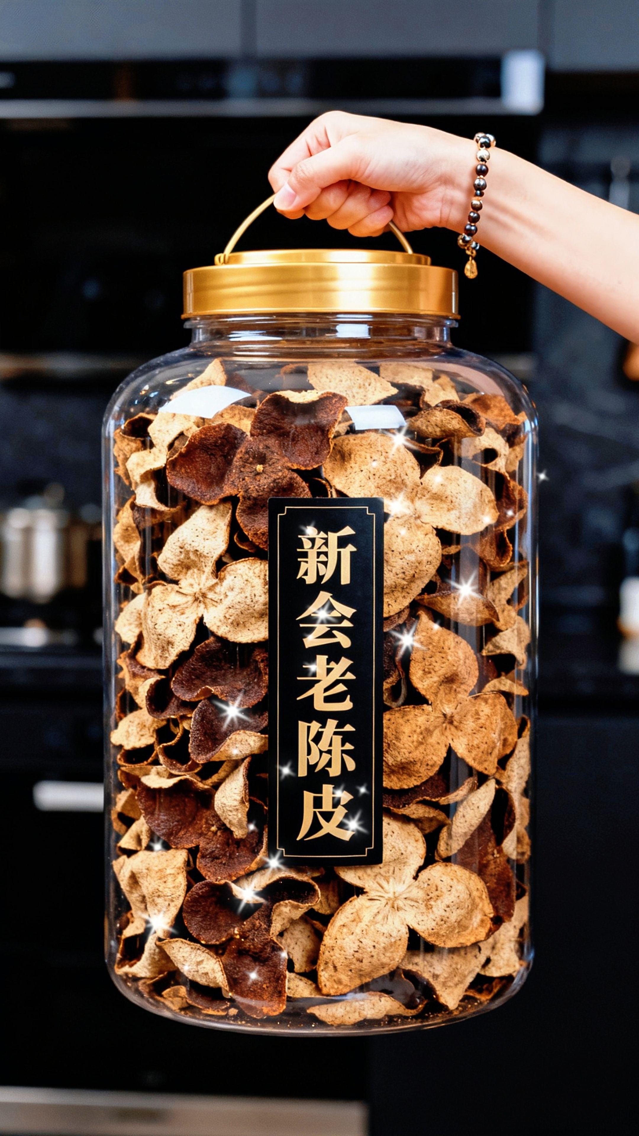 家人们快来抢经济实惠的老陈皮啦。它是时光酝酿的宝藏,陈化岁月里,香气愈发醇厚~泡上一壶,茶汤红亮诱人,喝一口,甘醇润喉,余味绵长✨ 不管是直接冲泡,还是搭配其他茶饮、入菜,都能绽放别样风味! 从鲜果皮到陈香陈皮,历经晾晒等工艺,每一片都藏着匠心~日常来一杯,润润的超舒服😌 不管是自己喝,还是当作心意好礼,它都很可! #新会老陈皮 #养生茶饮 #舌尖上的陈香 #好物分享#