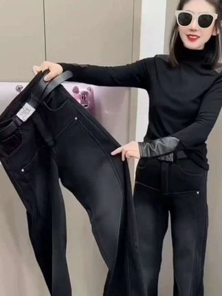 #品质女装 #牛仔裤 #简约大气 #时尚潮流穿搭 #显高显瘦显腿长
