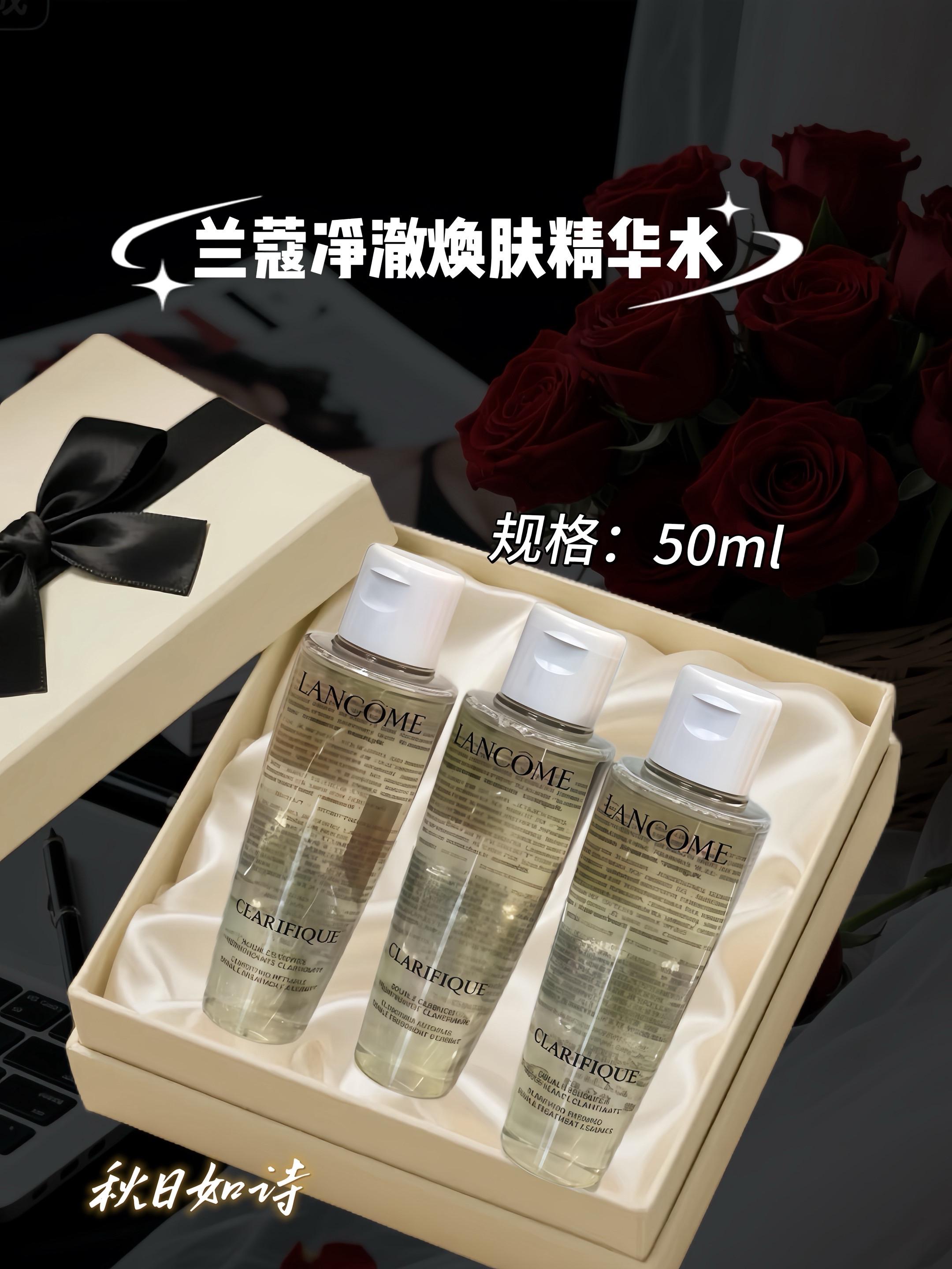兰蔻净澈焕肤精华水。采用97:3精密水油配比与双相微乳技术,含4.3%四阶复合酸与1.5倍榉木芽精粹,温和代谢角质、溶解油脂,还能补水修护。质地清爽秒吸收,可改善闭口、暗沉与毛孔问题,是油皮、混油皮的本命焕肤水。#好皮肤养出来 #护肤好物 #精华液 #兰蔻#化妆品推荐