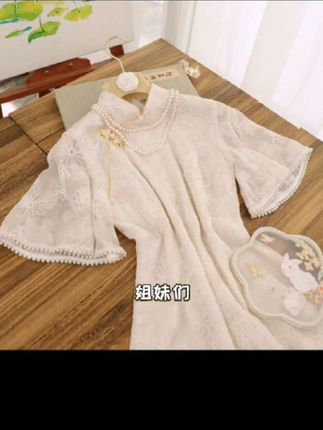 俏娘鱼新中式旗袍裙子女款爆款2025年夏新款优雅改良日常可穿国风#沉浸式试听 #五月天歌曲推荐 #高燃主题曲 #合拍翻唱