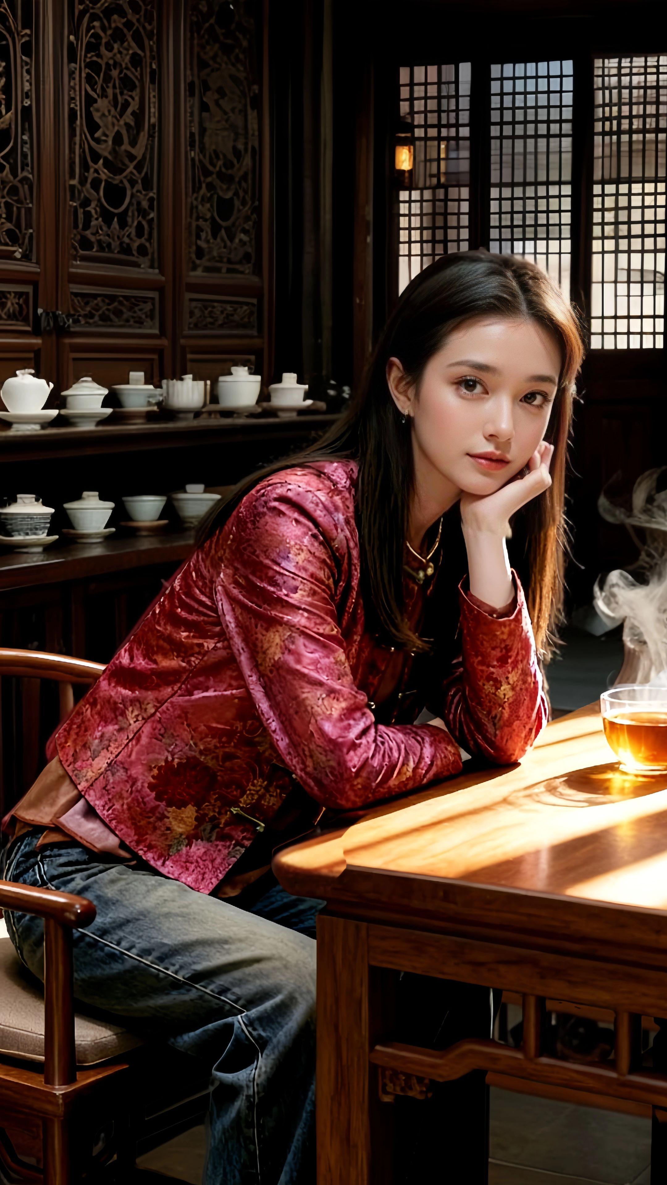 秋季新中式高端国风唐装。#在时装周看见东方美 #新中式穿搭成为中秋宠儿 #全明星琥珀流光风大秀现场 #秋冬都市硬核穿搭 #早秋穿搭三分钟出门不是梦