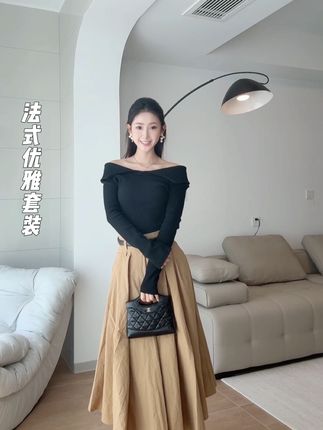 温婉又很端庄的一套超洋气~#无限回购的宝藏单品 #高级感穿搭 #秋季穿搭 #约会穿搭