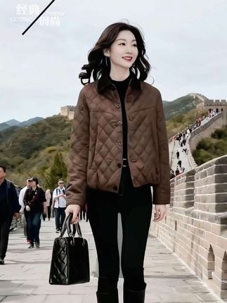 加绒加厚棉袄#减龄显瘦穿搭 #美搭尽显女神范 #高端大气 #时尚气质穿搭 #减龄气质