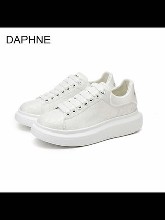Daphne/达芙妮欧若新中式小白鞋2025爆款时尚潮流ins百搭蕾丝女鞋