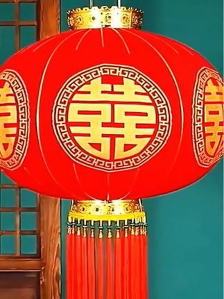结婚灯笼喜字灯笼大红灯笼喜庆婚房挂饰阳台大门院子灯笼#喜字大灯笼#结婚灯笼#红色喜庆#婚礼布置现场#家有喜事