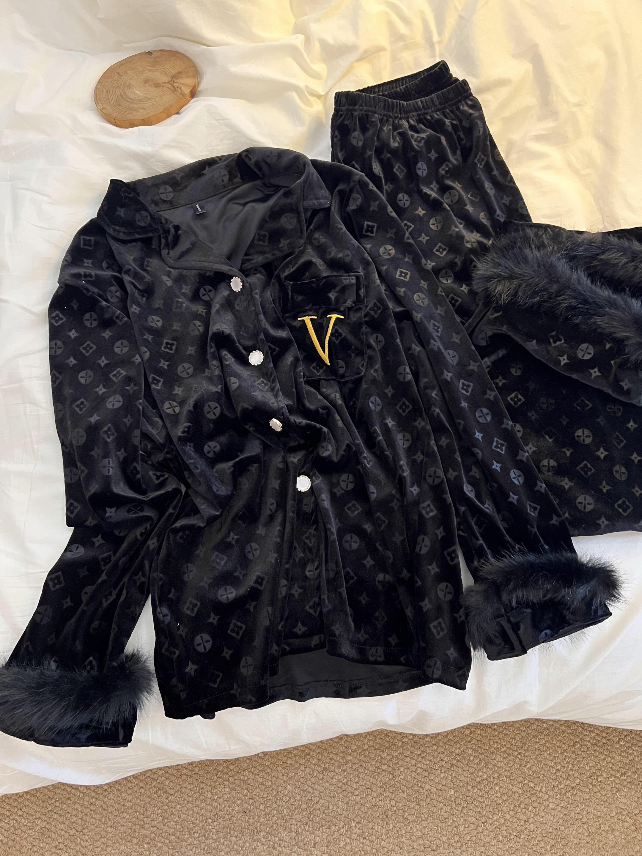 超有千金感的金丝绒套装!!#丝绒 #舒适家居服 #精致睡衣推荐 #气质套装 #睡衣