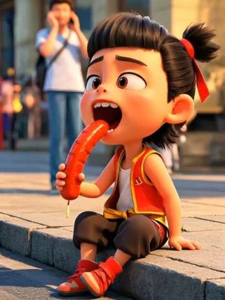 宝子们,皇家小虎脆皮烤肠简直是人间美味呀!外脆里嫩◇一口咬下去滋滋冒油,好吃到爆!#脆皮烤肠#美味小吃#香嫩可口#皇家小虎烤肠#dou上热门