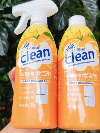 再也不用担心家里大扫除清洁厨房家电了!不伤手,水果香味不刺鼻!喷一喷擦一擦就干净了!7.9到手两瓶!