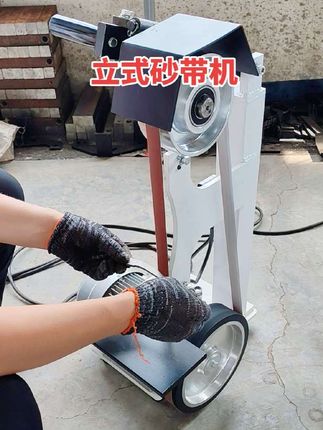 立式砂带机金属平面打磨抛光机拉丝机 #原创视频 #强烈推荐 立式砂带机金属平面打磨抛光机拉丝机