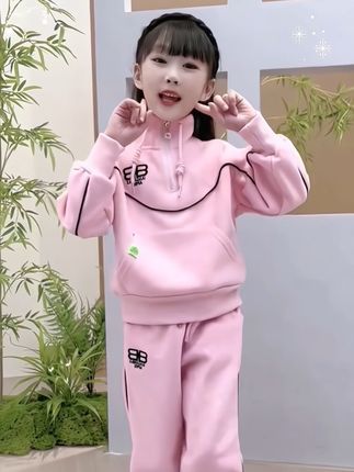 儿童两件套2025秋季新款女童中大童洋气时尚休闲卫衣网红套装#高品质童装 #潮酷穿搭 #时尚休闲套装 #爆款套装 #春款穿搭