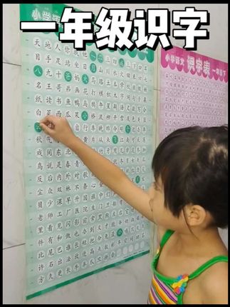 一年级上下册识字表贴#识字 #识字贴图 #一年级识字 #读书 #教育