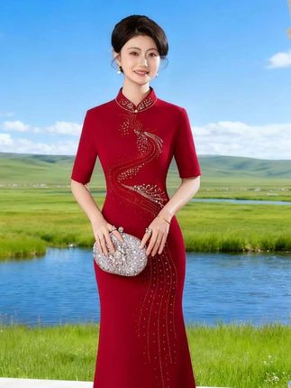 #婚礼妈妈礼服 #婚宴妈妈装 #优雅气质 #高端大气 #喜婆婆喜妈妈