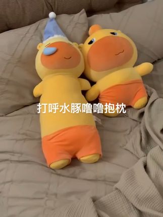 #我要上热门 好可爱的长条噜啊#水豚噜噜 #睡觉抱枕 #也太可爱了吧 @DOU+上热门 @DOU+小助手