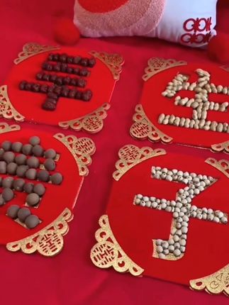 结婚可千万别忘了这个早生贵子摆件!方便高档又喜庆!#婚房布置 #婚庆用品 #早生贵子 #婚床布置 #结婚好物