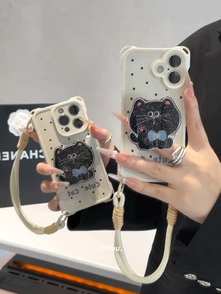 好喜欢这个大脸黑猫手机壳~自带挂绳支架好看又实用#手机壳 #仙女必备 #爱了爱了 #这个手机壳真的长在我心巴上了
