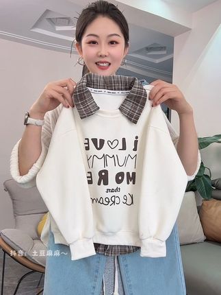 女童韩版假两件套装!#女童套装 #秋季穿搭 #高品质童装 #女童穿搭 #中大童搭配