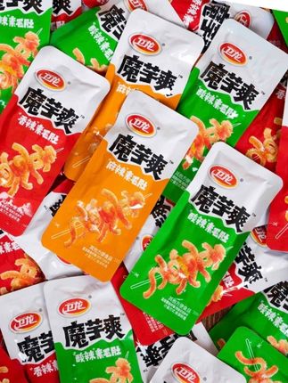 卫龙魔芋爽500g散装称重香辣素毛肚麻辣味酸辣解馋休闲零食#魔芋爽 #休闲零食 #香辣素毛肚 #卫龙魔芋爽 #好物推荐🔥