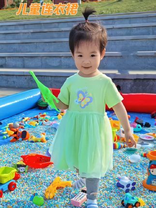 女童连衣裙婴儿纱裙童装#面料柔软舒适 #公主裙 #家有小公主