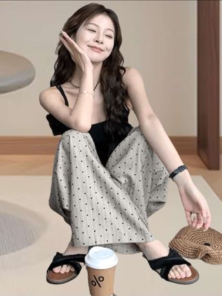 #夏季穿搭 #棉绸睡裤 #高级感穿搭 #居家裤 #甜美穿搭