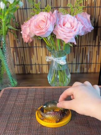 年年有鱼变色茶宠摆件#茶道配件茶桌摆件装饰#好物推荐🔥
