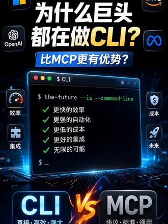 #创作者中心 #创作灵感 #编程学习 #软件开发 #openclaw
当mcp不行的时候 cli回归传统