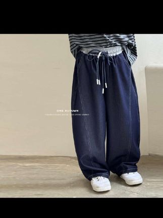 「壹秋ONE AUTUMN」【进阶穿搭】弯刀裤女童夏季牛仔裤GX1281