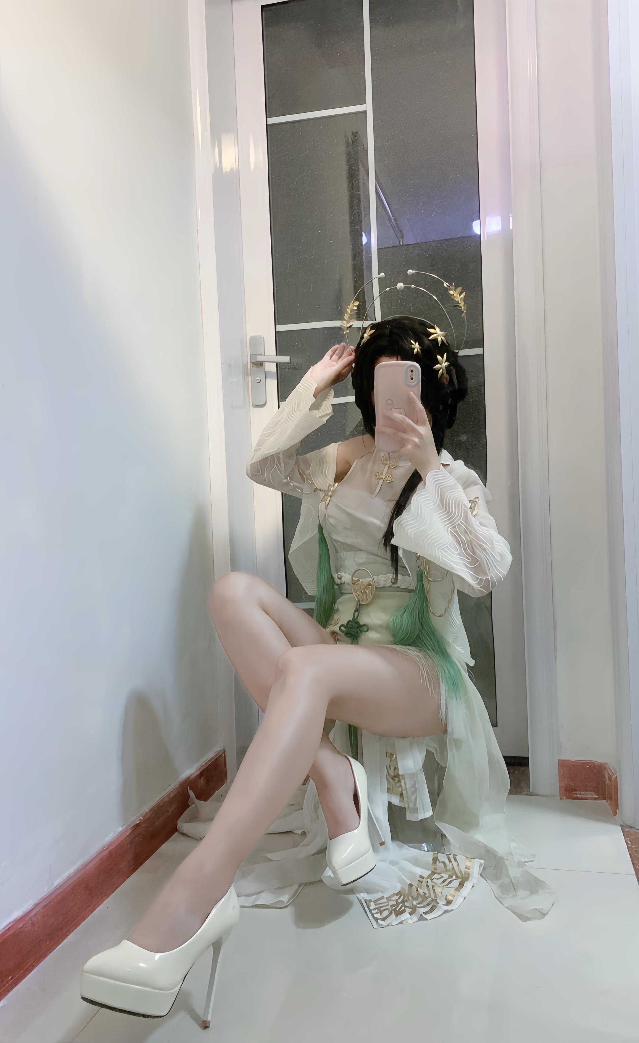 江畔何人初见雪 我是你的v2冰老公 玩吗老婆 #顾清寒 #cos #永劫无间 #富春山居 #ooc致歉