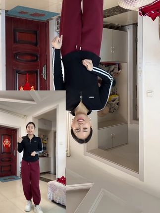25/春季女士新款半拉链长袖运动健身跑步T恤#今日分享 #女装穿搭 #女装测评