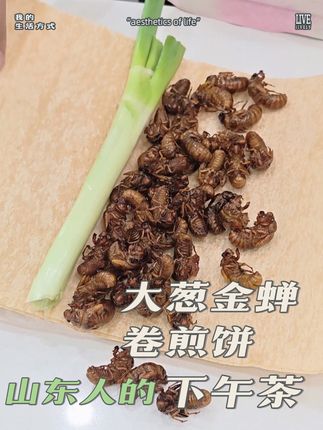 山东公主的下午茶来了,#知了猴 #爬叉 #金蝉 #在家做美食 #家乡特色