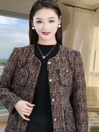 香小香风羽绒外套#高贵优雅 #优雅气质 #高贵优雅 #高级感穿搭 #做工精细 #