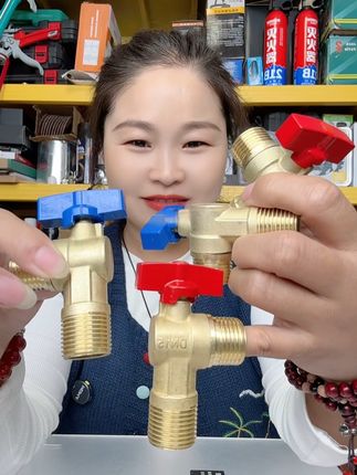 #三角阀#大流量三角阀 #水暖安装 #冷热水通用三角阀