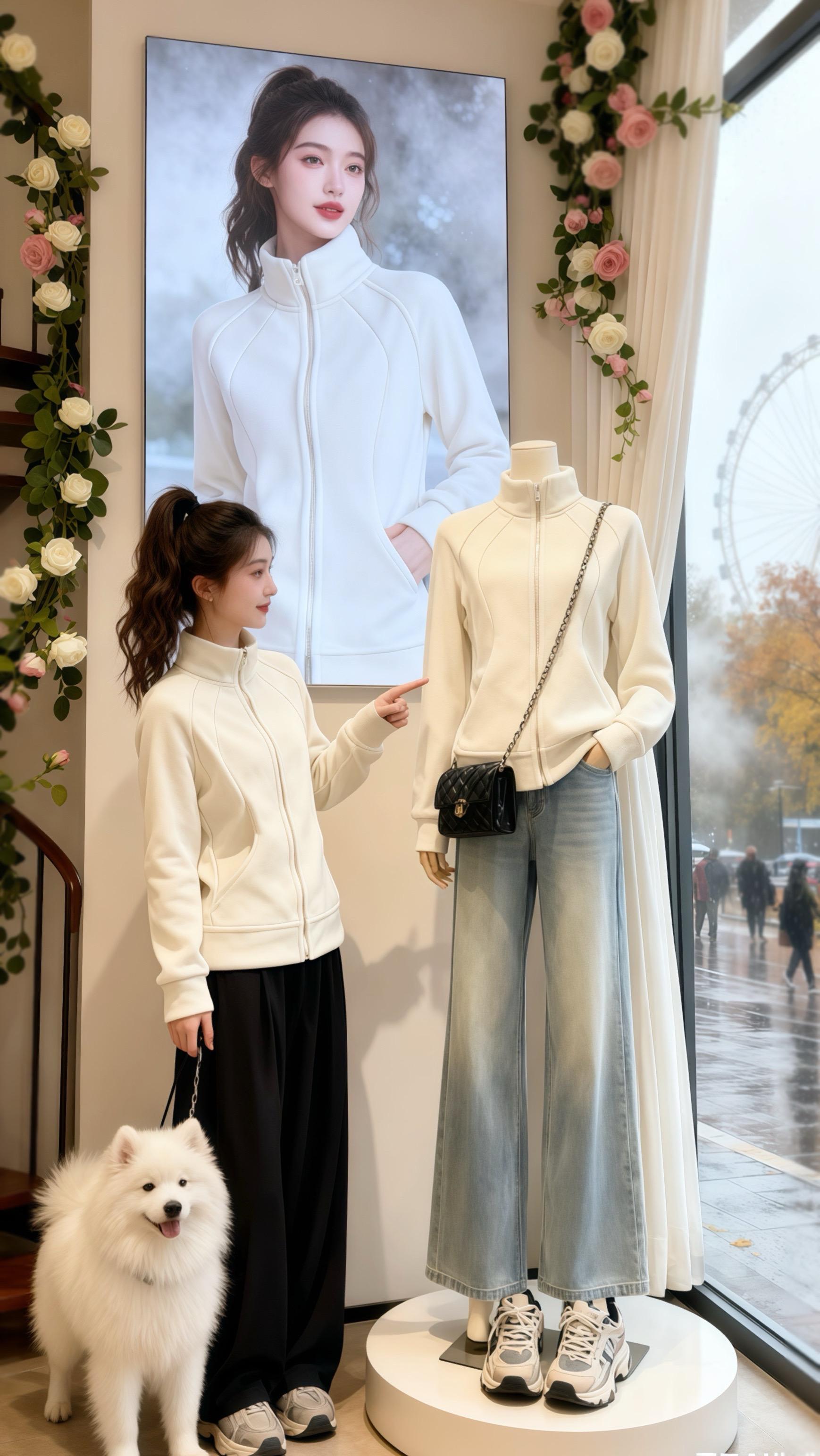 林晚缩了缩脖子,身上的摇粒绒外套却让她暖得刚刚好。米白色的面料衬得她皮肤透亮,修身剪裁勾勒出灵动曲线,像从时尚杂志里走出来的女主。 她刚在试衣间换上这件2025新款摇粒绒,转头就撞见牵着萨摩耶的他——男人目光落在她外套的抓绒纹理上,又落回她带笑的眼:“这外套…和你一样,看着就很暖。” 窗外雾气里的摩天轮缓缓转动,林晚摸了摸袖口的软绒,忽然懂了:原来一件对的摇粒绒,真的能把平凡日子过成浪漫小说。#秋冬穿搭 #来双11解锁秋冬本命穿搭 #显瘦穿搭 #加绒卫衣#小个子穿搭 @抖加🔥上热门🔥dou+🔥热点宝 @DOU+小助手