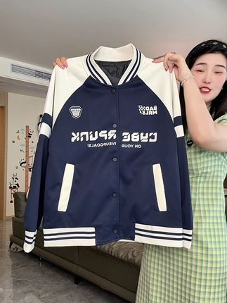 #棒球服外套 #青少年穿搭#春秋穿搭 #谁穿谁好看#爆款热卖中