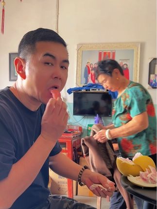 这款红心柚口感确实可以,香甜爽口多汁,应季水果