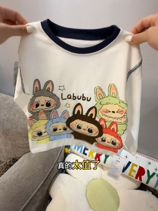 #百搭t恤 #高品质童装 #小童穿搭 #潮牌穿搭 可爱的卡通纯棉T. 下周就能穿上了。