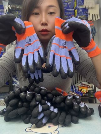 柔软舒适耐磨防滑乳胶发泡劳保手套#好物推荐🔥 #创作者扶持计划 #原创视频 #种草 #劳保手套