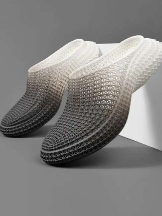 #卡宾3D打印拖鞋2025夏季新品专柜同款正品设计师凉包头镂空半拖鞋#设计师款镂空半拖鞋#夏季镂空半拖鞋