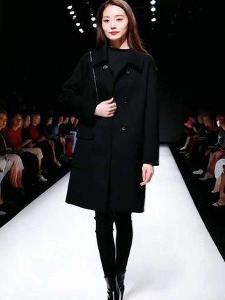 #早秋黑白灰穿搭测评 #复合加厚秋冬纯色大码女装韩版宽松中长款外套女显瘦呢子大衣#穿搭 #今天穿什么 #高级感穿搭 @巨量千川 @DOU+小助手