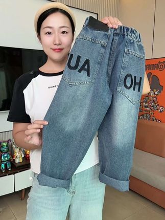 #潮童穿搭 #牛仔裤 #高品质童装 #百搭裤子 #面料柔软舒适