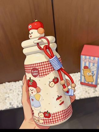 💖被这只苹果系保温杯可爱到心颤!#杯子#保温杯#可爱#喝水#上热门🔥 #上热门🔥